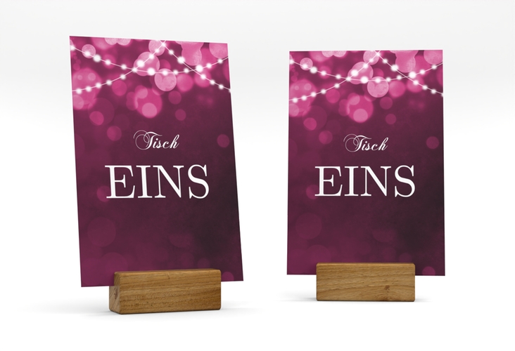 Tischnummer Hochzeit Lichtspiel Tischaufsteller