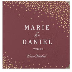 Klick: Details zu Gästebuch Selection Hochzeit "Glitter" anzeigen Gästebuch Selection Hochzeit Glitter Leinen-Hardcover rot
