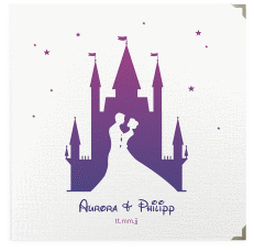 Klick: Details zu Gästebuch Selection Hochzeit "Castle" anzeigen Gästebuch Selection Hochzeit Castle Leinen-Hardcover lila