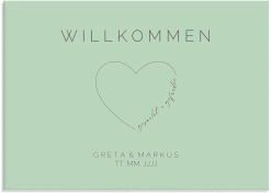 Klick: Details zu Willkommensschild Leinwand "Lebenstraum" anzeigen Willkommensschild Leinwand Lebenstraum 70 x 50 cm Leinwand mint