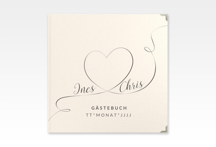 Gästebuch Selection Hochzeit Dolce Leinen-Hardcover beige