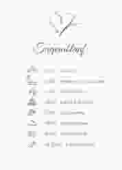 Tagesablauf Poster Hochzeit Envie 50 x 70 cm Poster rot