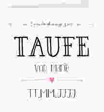 Taufeinladung "Lettering"