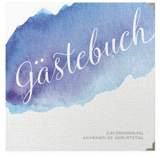 Klick: Details zu Gästebuch Selection Geburtstag "Aquarell" anzeigen Gästebuch Selection Geburtstag "Aquarell"