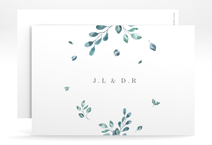 Save the Date-Karte Precioso A6 Karte quer weiss