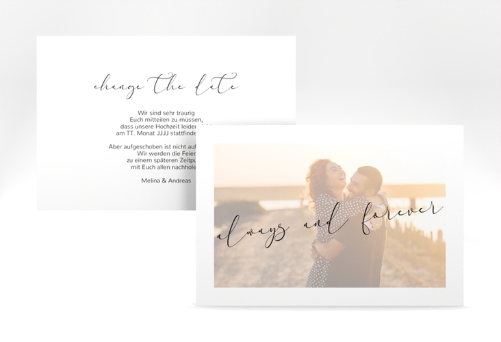 Change the Date-Karte Lucent A6 Karte quer