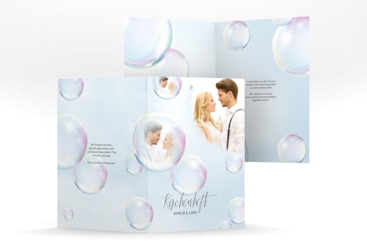 Kirchenheft Hochzeit Dreams A5 Klappkarte hoch weiss hochglanz