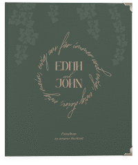 Hochzeitsalbum Efeugrün 21 x 25 cm gruen im Fantasy-Elfen-Design mit Efeu