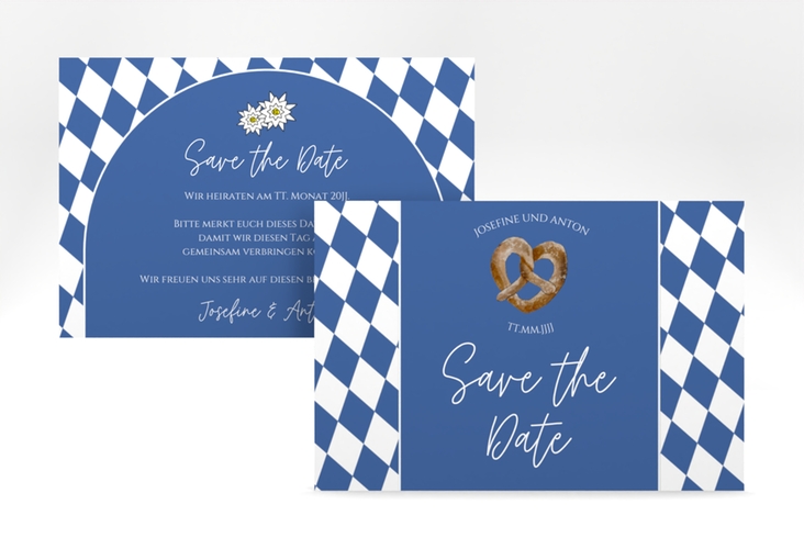 Save the Date-Karte Bayrisch A6 Karte quer