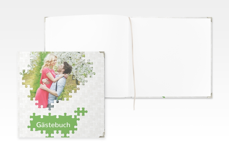 Gästebuch Selection Hochzeit Puzzle Leinen-Hardcover