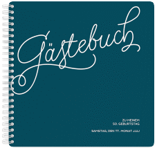 Klick: Details zu Gästebuch Geburtstag "Schwungvoll" anzeigen Gästebuch Geburtstag "Schwungvoll"