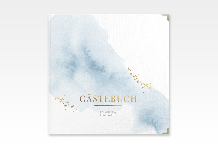 Gästebuch Selection Hochzeit Pastell Leinen-Hardcover blau