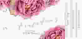 Hochzeitseinladung Cherie Booklet rosa