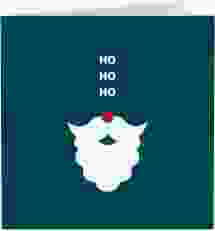 Geschäftliche Weihnachtskarte "Hohoho"
