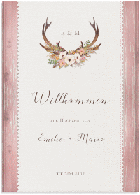 Klick: Details zu Willkommensschild Leinwand "Heimatjuwel" anzeigen Willkommensschild Leinwand "Heimatjuwel" 50 x 70 cm Leinwand rosa