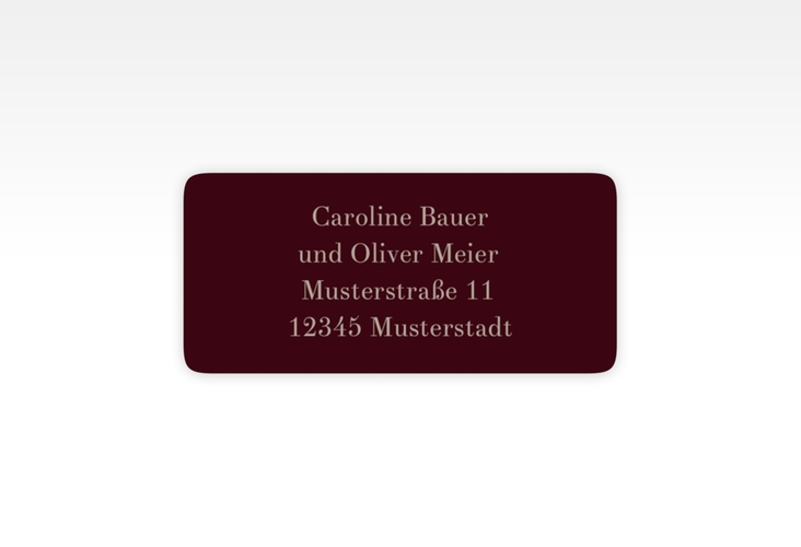 Absenderetikett Hochzeit Moment 45,7 x 21,2 mm rot