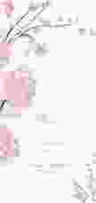 Menükarte Hochzeit Salerno lange Karte hoch rosa