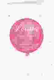 Danksagung Taufe  "Balloon" A6 Klappkarte pink