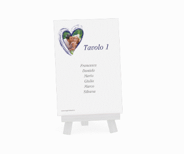 Klick: Details zu Segnaposti matrimonio collezione Tolone anzeigen Segnaposti matrimonio collezione Tolone Tischaufsteller blu