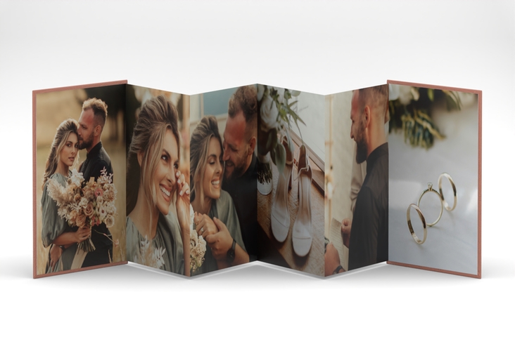 Foto-Leporello Hochzeit Bohemian Leporello orange