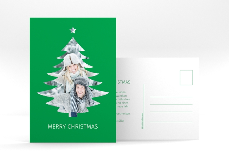 Weihnachtskarte Tanne A6 Postkarte