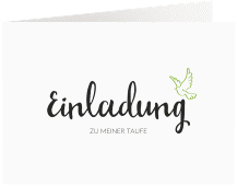 Einladung Taufe "Belief"