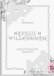 Willkommensschild Leinwand Embrace 50 x 70 cm Leinwand weiss
