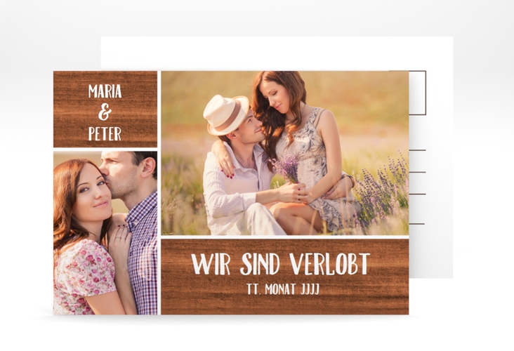 Verlobungskarte Hochzeit Landliebe A6 Postkarte