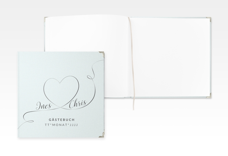 Gästebuch Selection Hochzeit Dolce Leinen-Hardcover tuerkis