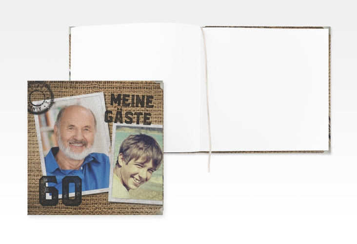 Gästebuch Selection Geburtstag Lifetime Leinen-Hardcover braun