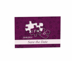 Klick: Details zu Biglietti Save the Date collezione Bergamo anzeigen Biglietti Save the Date collezione Bergamo A6 Postkarte fucsia