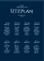 Sitzplan Poster Hochzeit "Elegancy"