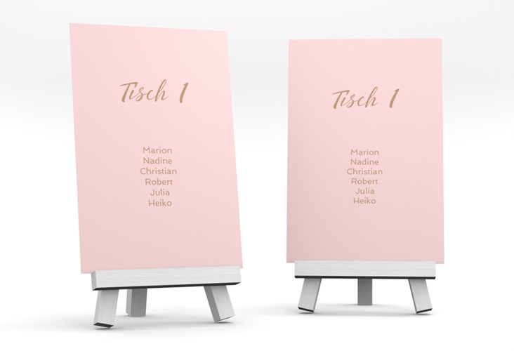 Tischaufsteller Hochzeit Glam Tischaufsteller rosa