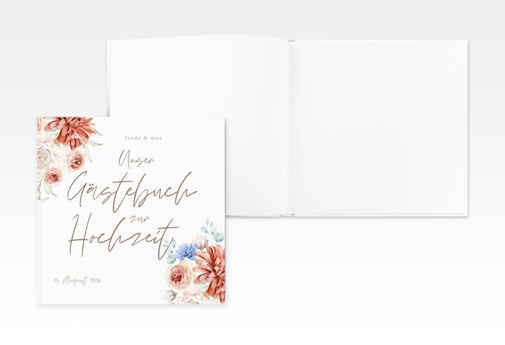 Gästebuch Creation Flowercloud 20 x 20 cm, Hardcover