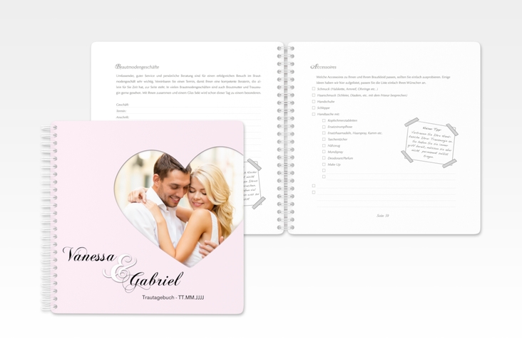 Trautagebuch Hochzeit Sweetheart Trautagebuch Hochzeit rosa