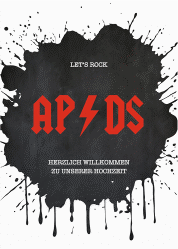 Willkommensschild Poster Hardrock 50 x 70 cm Poster schwarz für Rockband-Fans