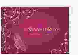 Antwortkarte Hochzeit "Eternity" DIN A6 Postkarte pink