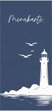 Menükarte Hochzeit Leuchtturm