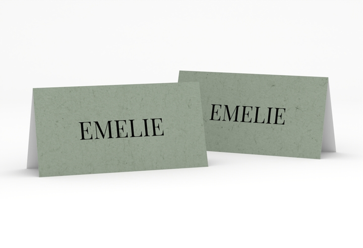 Tischkarte Hochzeit Easy Tischkarten gruen im modernen minimalistischen Design