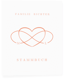Klick: Details zu Stammbuch A4 "Infinity" anzeigen Stammbuch A4 Infinity Stammbuch A4 apricot