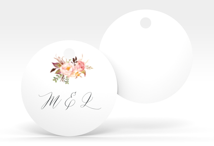 Geschenkanhänger Hochzeit Prachtvoll Geschenkanhänger, rund