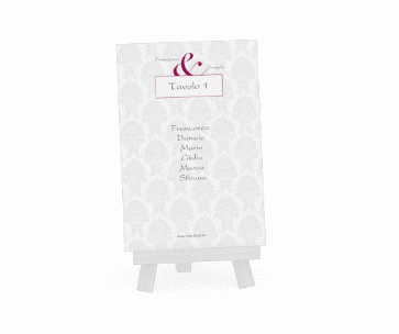 Klick: Details zu Segnaposti matrimonio collezione Nantes anzeigen Segnaposti matrimonio collezione Nantes Tischaufsteller fucsia