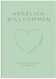 Klick: Details zu Willkommensschild Leinwand "Lebenstraum" anzeigen Willkommensschild Leinwand Lebenstraum 50 x 70 cm Leinwand mint