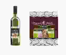 Etichette vino matrimonio collezione Montreux Etikett Weinflasche 4er Set marrone