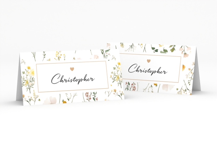Tischkarte Hochzeit Blumenwiese Tischkarten