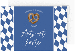 Antwortkarte Hochzeit "Bayrisch"
