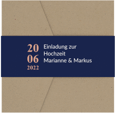 Klick: Details zu Hochzeitseinladung "Sakura" anzeigen Hochzeitseinladung "Sakura" Pocketfold blau