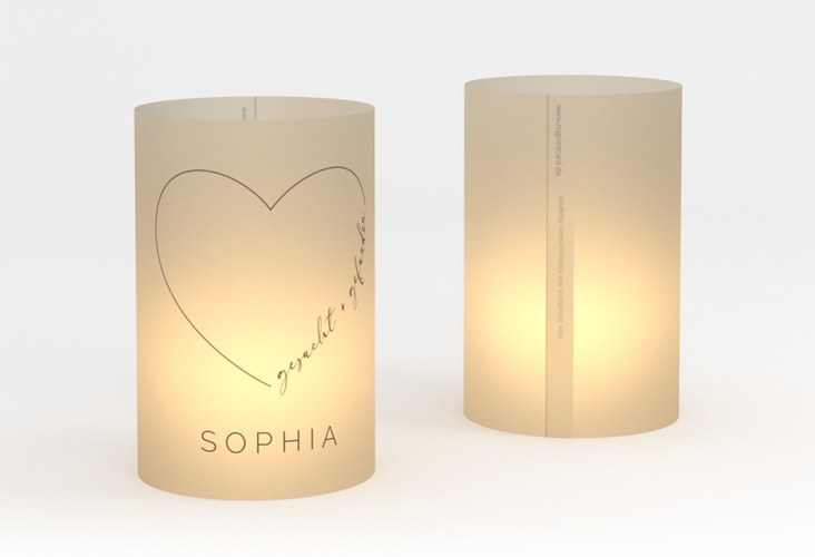Windlicht Hochzeit Lebenstraum Windlicht beige