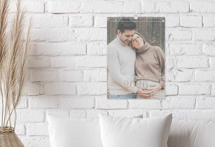 Wandkalender A3 Hochformat Augenblicke A3 hoch beige