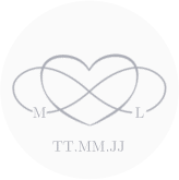 Klick: Details zu Aufkleber Hochzeit "Infinity" anzeigen Aufkleber Hochzeit Infinity Aufkleber, selbstklebend, rund grau